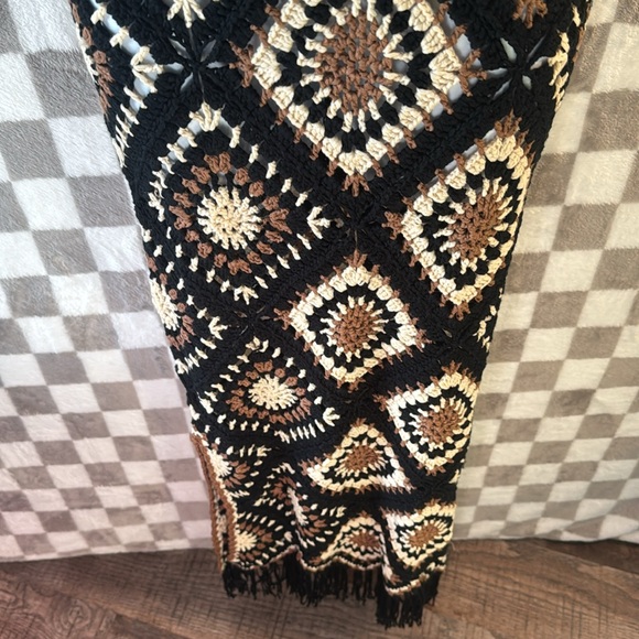 Elan Crochet Maxi Tank Top Strap Swim Cover Up Dress Floor Length Size M/Medium - Picture 6 of 12